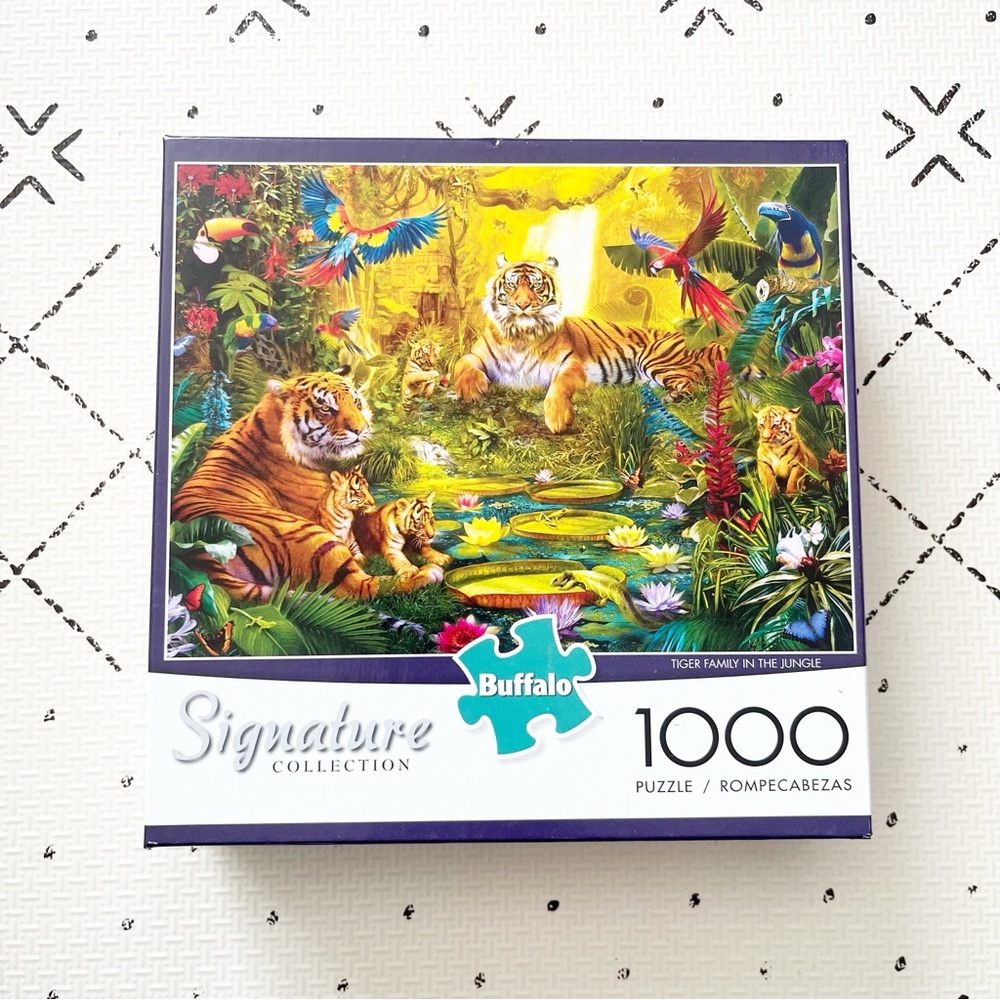 Buffalo Games 1000 piece puzzle "Tiger Family in the Jungle" 🧩